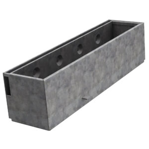 Galvanised steel Brickslot Access Unit.
