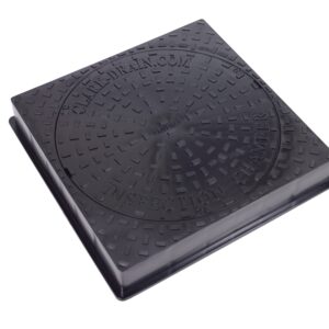 CD456 450mm Dia Circular Square To Round Solid Top Cover
