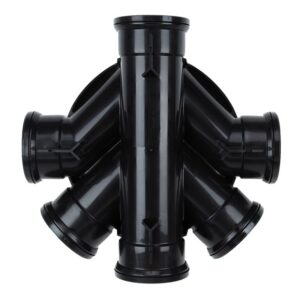 320mm Chamber Base 4 x 110mm Side Inlets & 4 Blanking Plugs