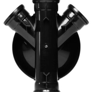 320mm Chamber Base 2 x 110mm Side Inlets & 2 Blanking Plugs