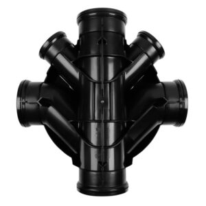 450mm Dia Unequal Chamber Base 160mm x 110mm c/w Blanking Plugs