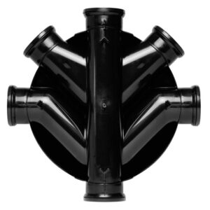 450mm Dia Chamber Base 4x 110mm Inlets & 4 Blanking Plugs