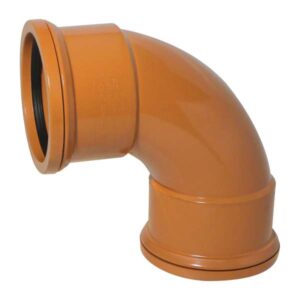 110mm EN1401 90deg Bend Double Socket