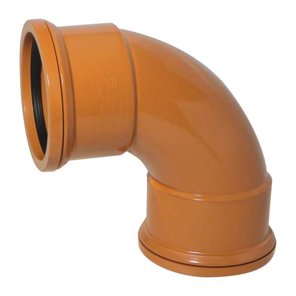 110mm EN1401 90deg Bend Double Socket