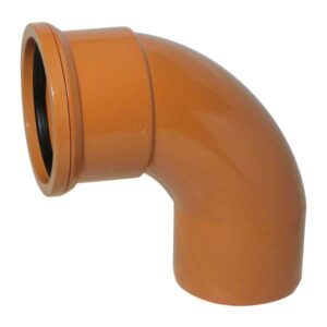 110mm EN1401 90deg Bend Single Socket