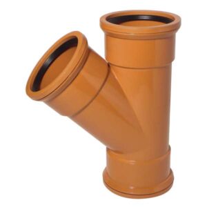 110mm EN1401 45deg Junction Triple Socket