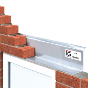 IG L10 Lintel, galvanised single leaf lintel designed for cavity wall construction, offering reliable strength and corrosion resistance.