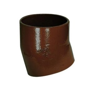 High-quality cast iron bend 15°.