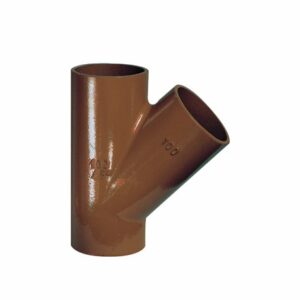 Durable Y 45deg Cast iron branch.