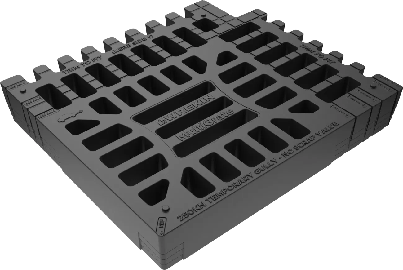 Wrekin Multigrate designed to quickly temporarily replace stolen grates.