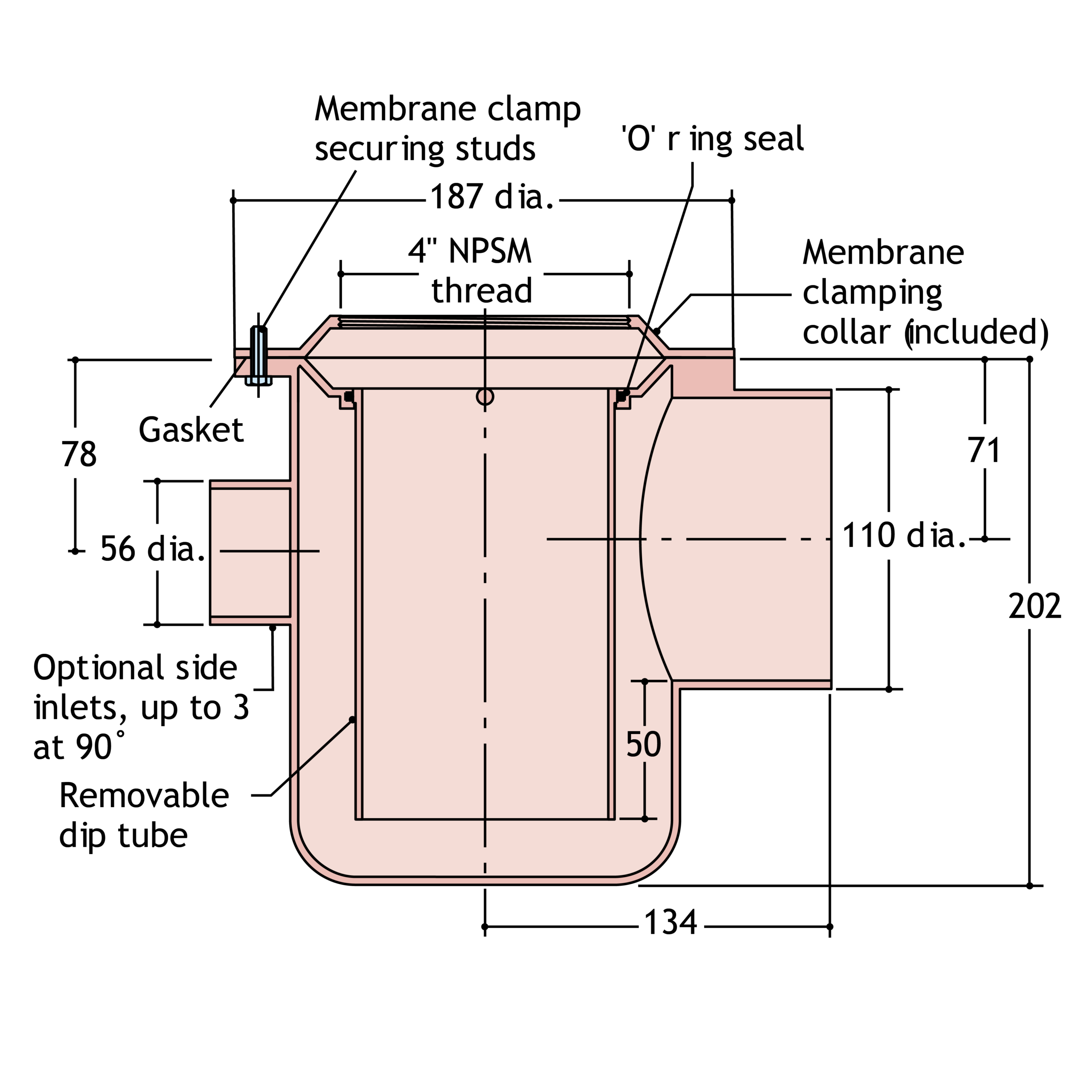 Wade GP1104 Vari-Level P Trapped Body