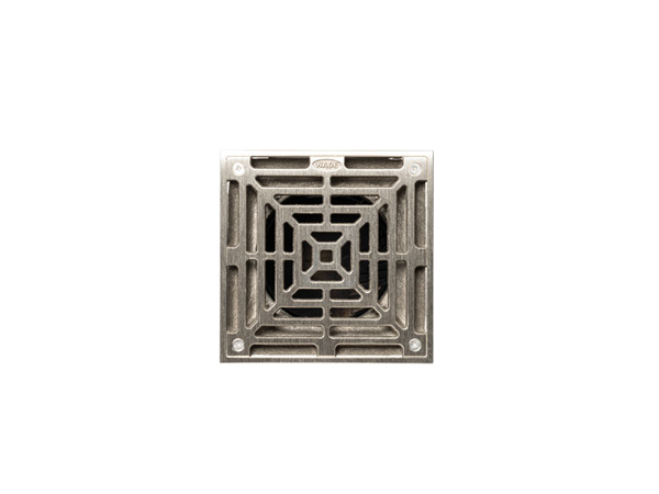 Wade L2193 150mm Sq Nickel Bronze Direct Connection Grating 110mm