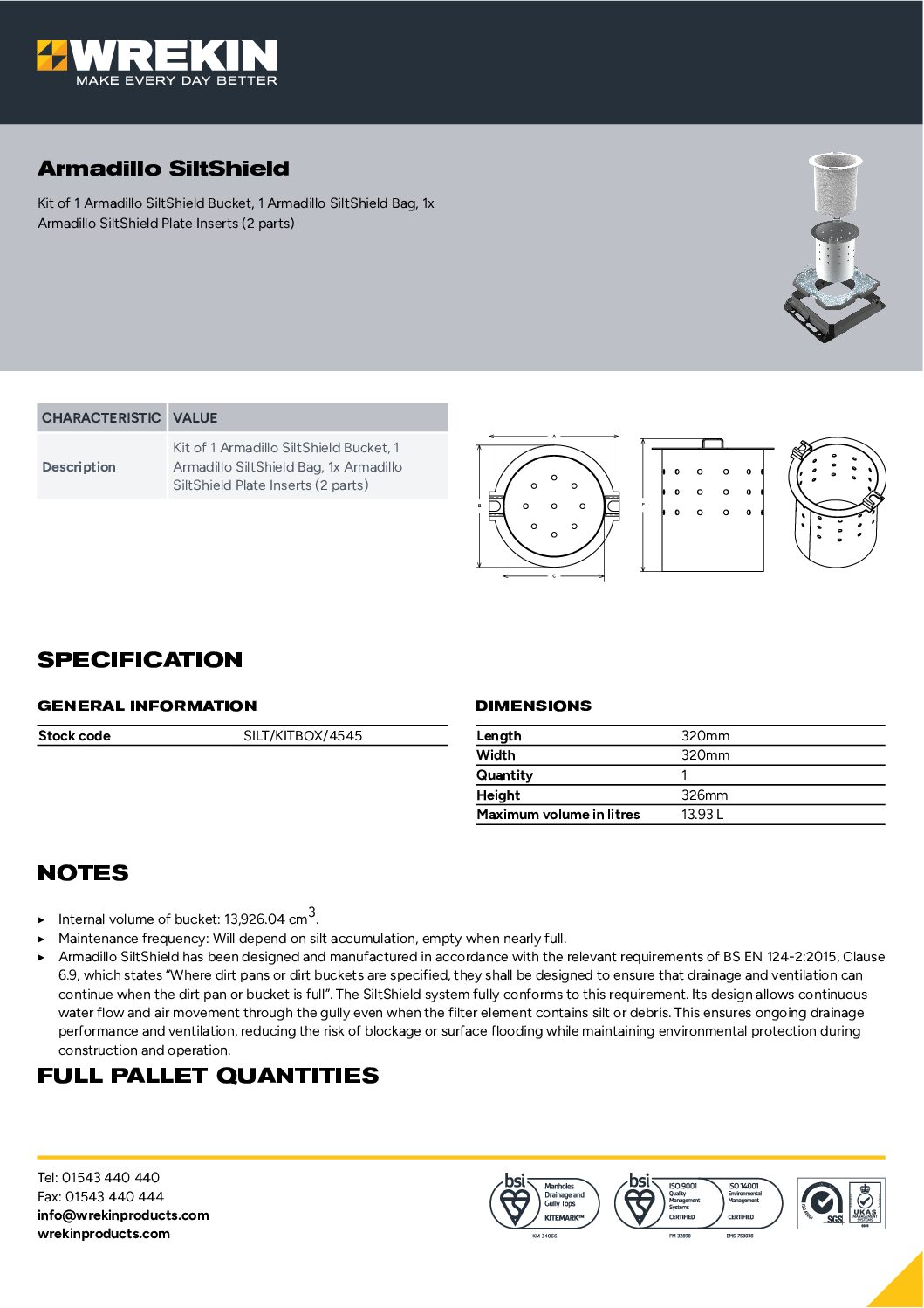 Wrekin 450 x 450 Silt Shield Kit - Image 7