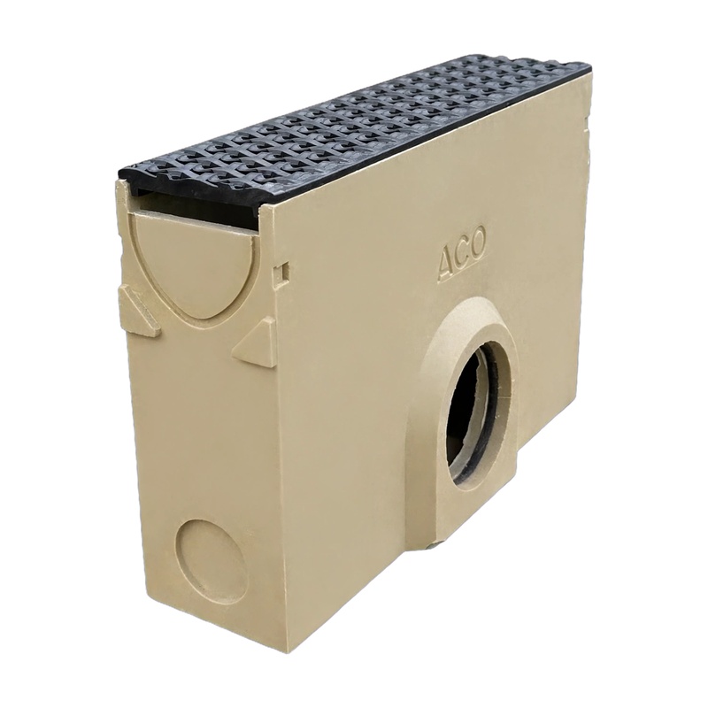 47007 ACO RainDrain B125 sump unit c/w mosaic grating 500mm