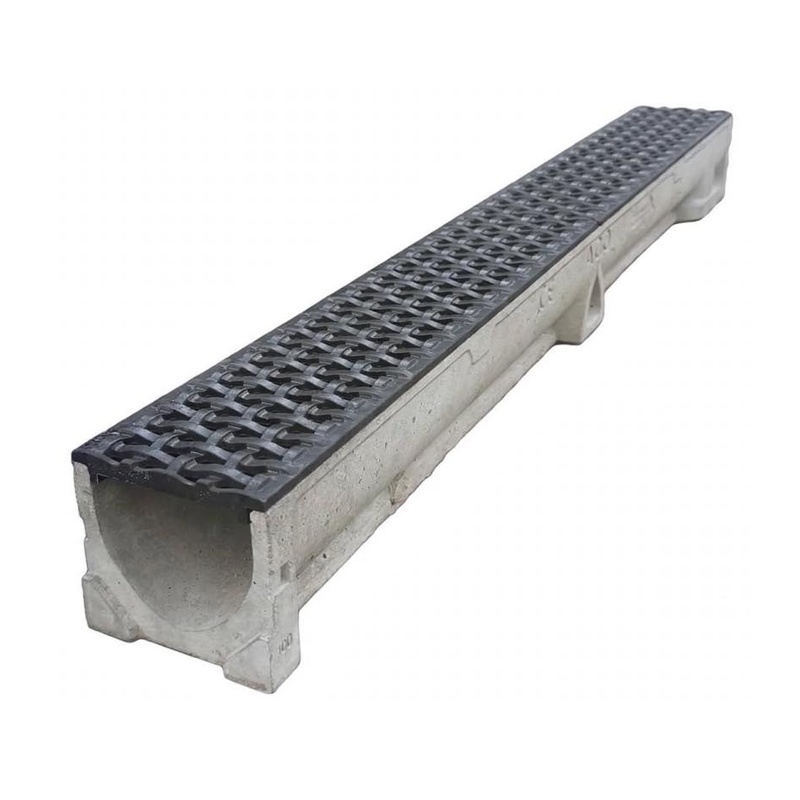 47008 ACO RainDrain B125 channel c/w mosaic grating 1000mm