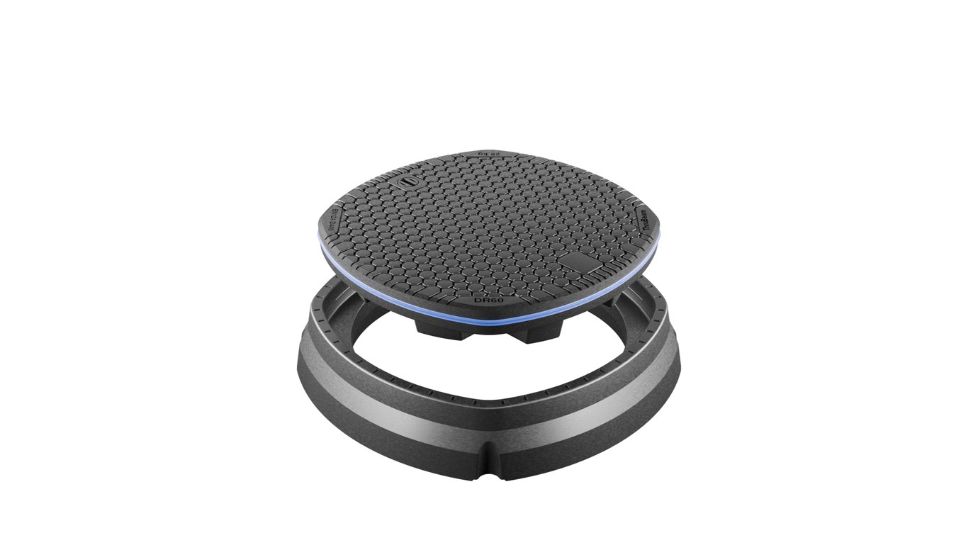 Fibergrate ThruBeam DR60 D400 Composite Manhole Cover and Frame