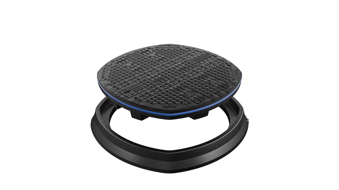 Fibergrate ThruBeam DR76 D400 Composite Manhole Cover and Frame